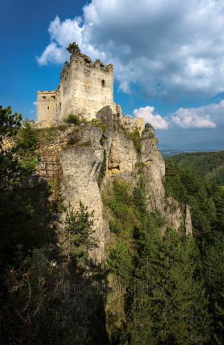 Lietava zo skalnej vyhliadky.