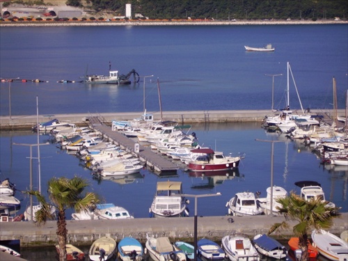 Pohľad na prístav z hotela Koper v meste Koper