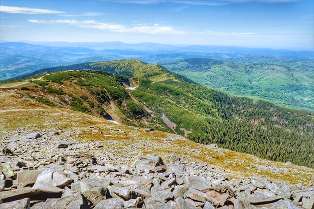 Babia Hora, pohľad na západ