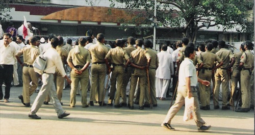 Indickí policajti v Bombaji