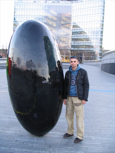 Black  eggmiror in London