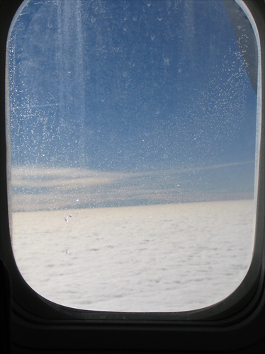 Pohlad z okienka lietadla...