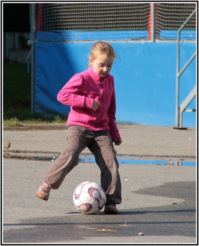 Malá fotbalistka