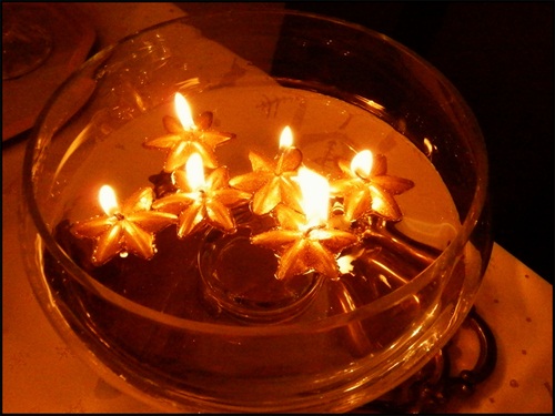 Plávajúce sviečky... :)