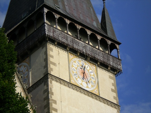 Bardejov - detail veže baziliky