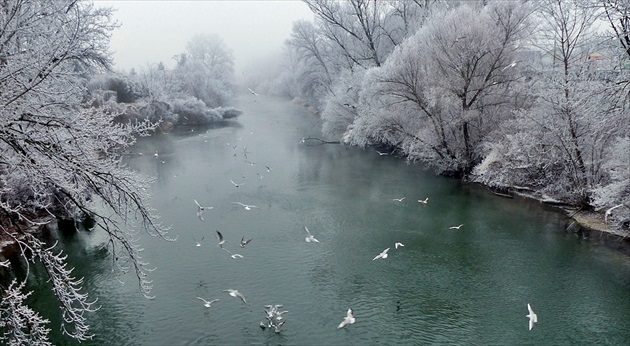 zima na Malom Dunaji