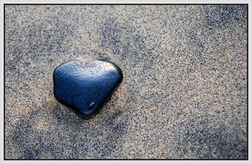 Srdce v piesku