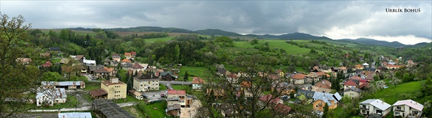 obec Dolná Mičiná (pohľad z kaštieľa)