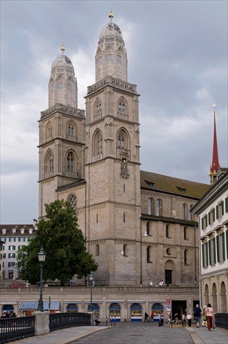 Zürichská katedrála Grossmünster