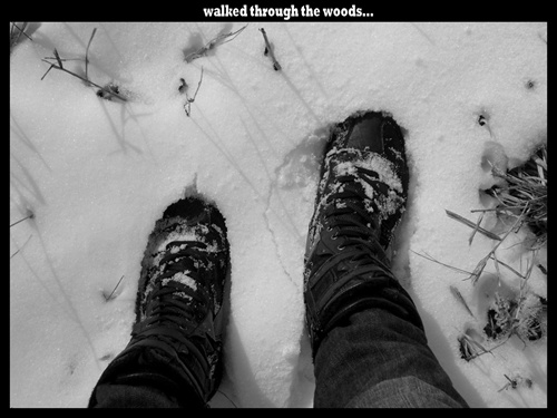 walking in my shoes....