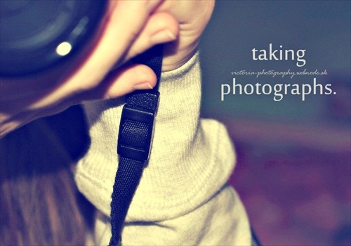 taking photographs.