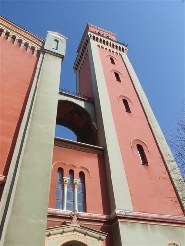 veža nového evangelického kostola v Kežmarku