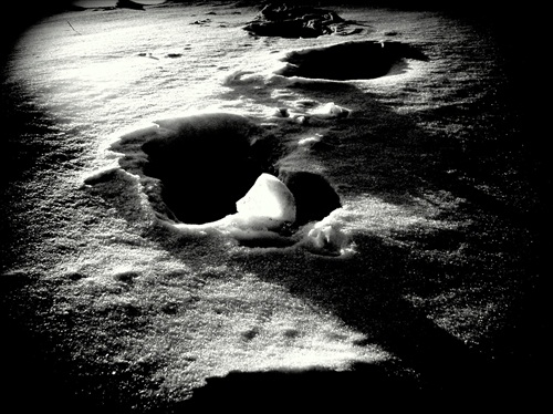 krátery....