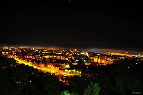 Prešov city in the night