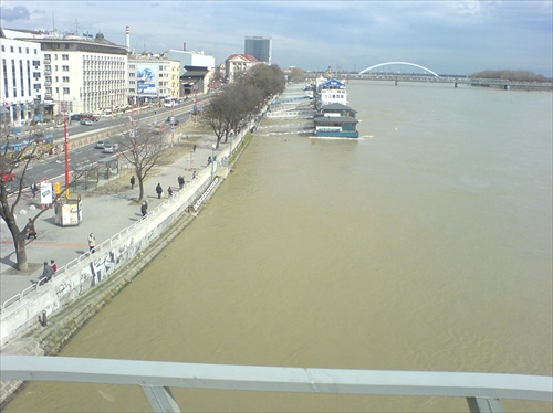 rozbúrený Dunaj
