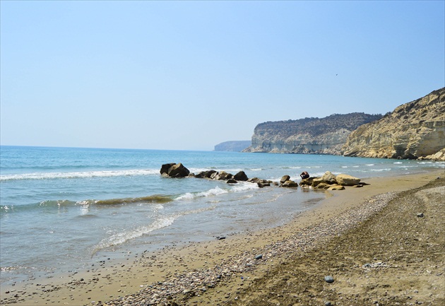 Pláž na Cypre