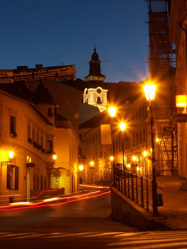 Banská Štiavnica večer