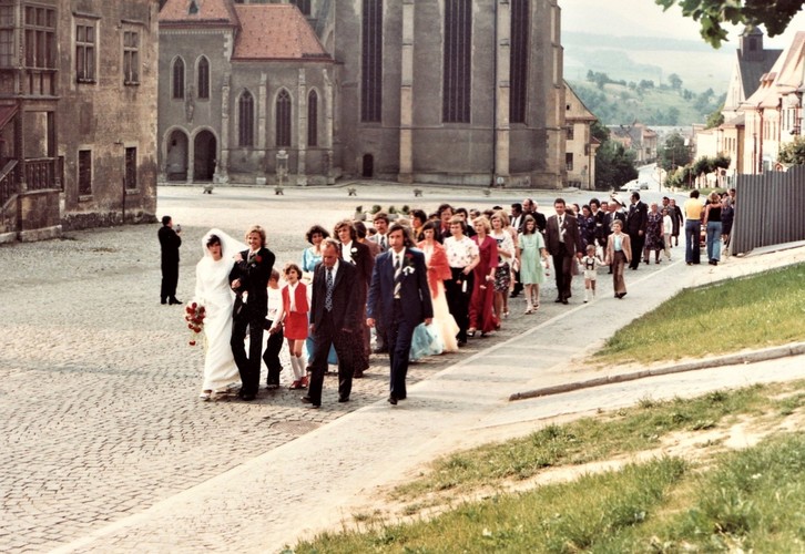 Bardejov, Leto 1977, Svadobná cesta na radnicu...